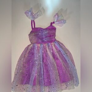 Purple Starry Tulle Dress